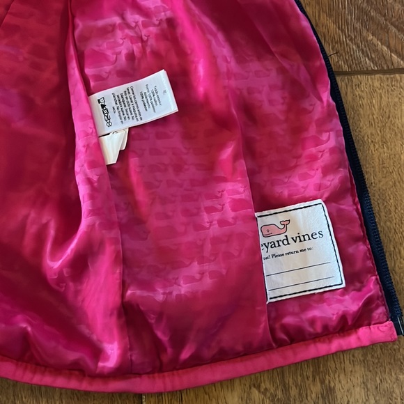 Vineyard Vines Performance Vest Girls Large Navy Pink - Picture 10 of 11